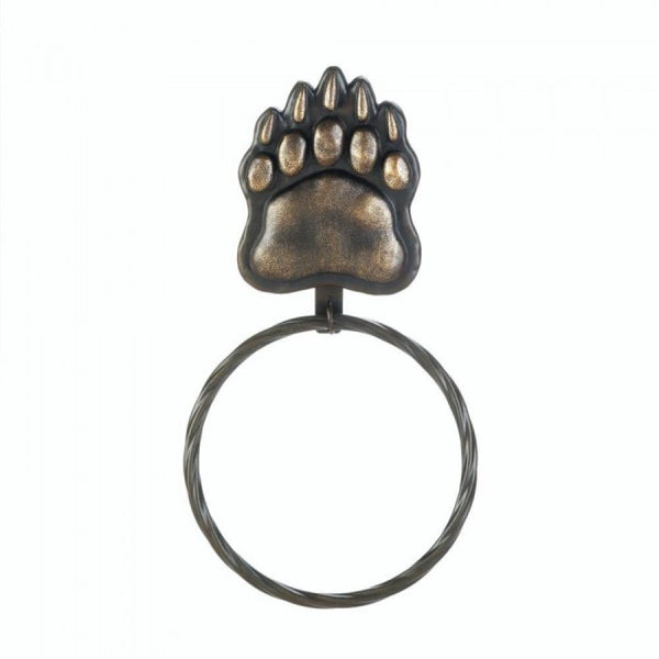 Iron Bear Paw Towel Ring