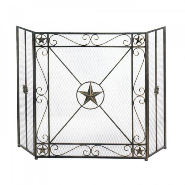 Lone Star Fireplace Screen