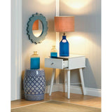 Blue Sunburst Wall Mirror