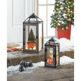 Large Wooden Trim Contemporary Lantern