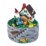 Storybook Home Gnome Solar Statue