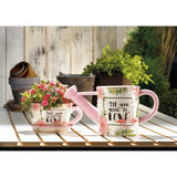 Pink Flamingo Teacup Planter