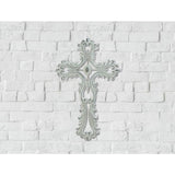 Scalloped White Cross