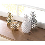 White Ceramic Pineapple Candle