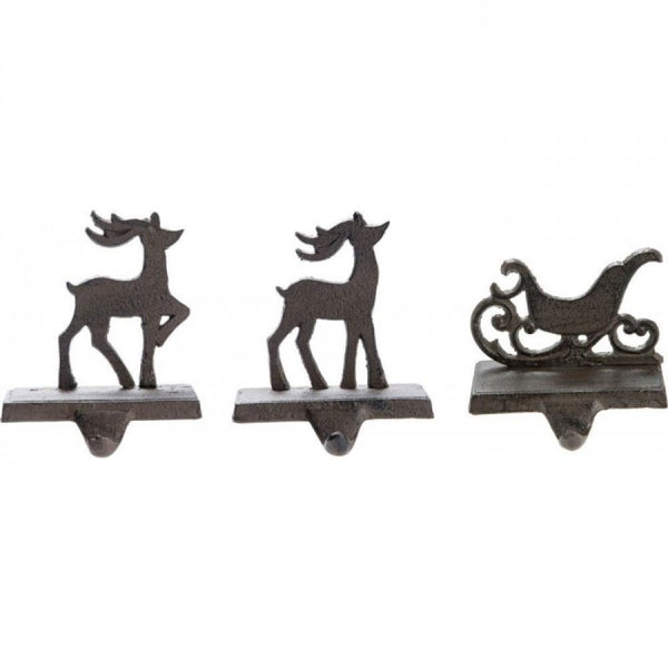 Iron Stocking Holders Set Of 3