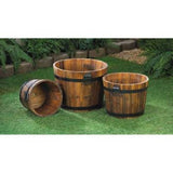 Country Barrel Planters Set