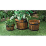 Country Barrel Planters Set