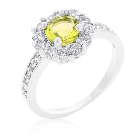 Bella Birthstone Engagement Ring In Yellow