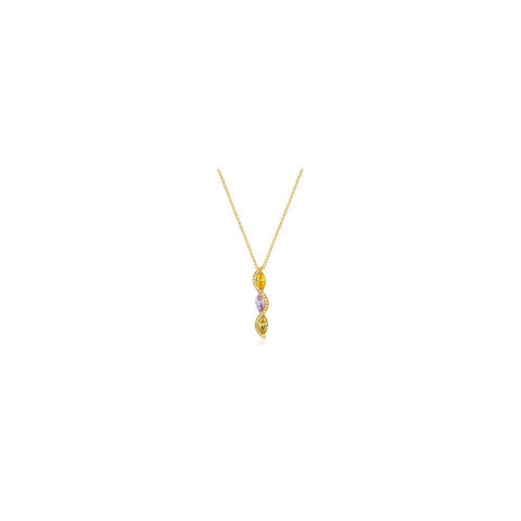 Golden Marquise Teardrop Pendant