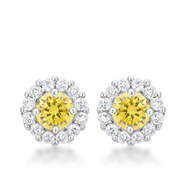 Bella Bridal Earrings In Yellow