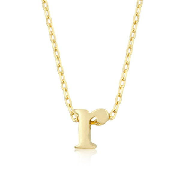 Golden Initial R Pendant