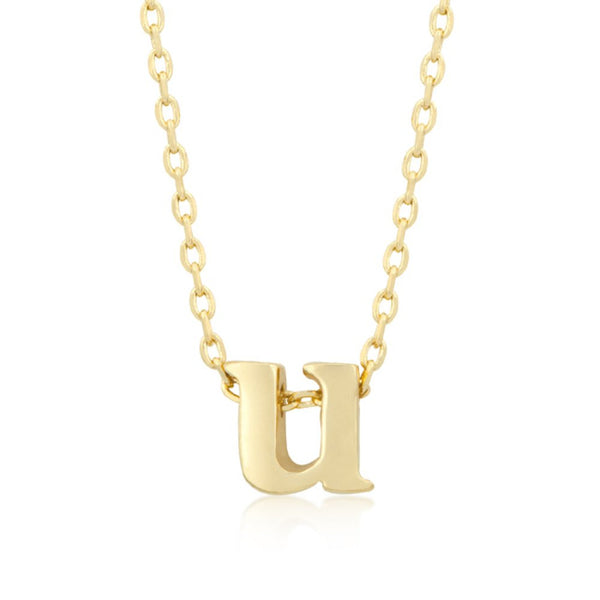 Golden Initial U Pendant