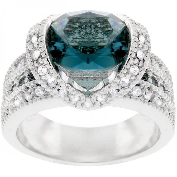 Ovaline Blue Ring