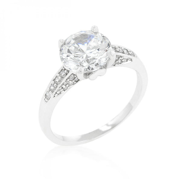 Contemporary Engagement Ring With Large Center Stone