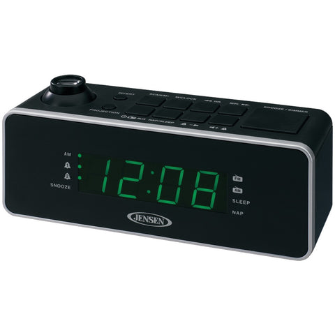 Jensen Dual Alarm Projection Clock Radio