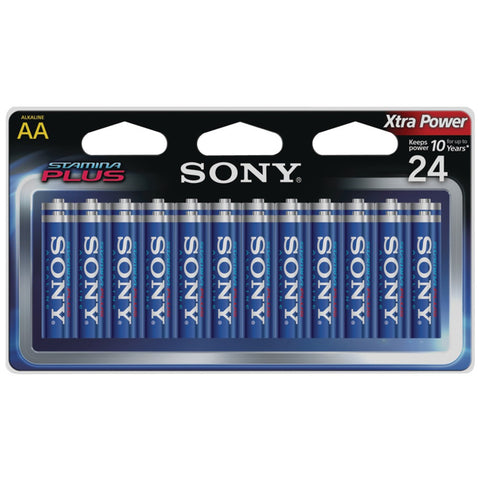 Sony Stamina Plus Alkaline Batteries (aa; 24 Pk)