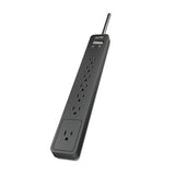 Apc By Schneider Electric 7-outlet Surgearrest Surge Protector, 6ft Cord (black)