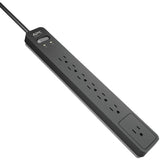 Apc By Schneider Electric 7-outlet Surgearrest Surge Protector, 6ft Cord (black)