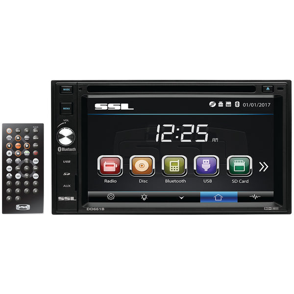 Sound Storm Laboratories 6.2" Double-din In-dash Touchscreen Multimedia Receiver With Bluetooth