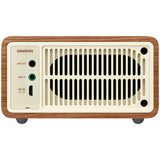 Sangean Wr-7 Series Mini Wood-cabinet Bluetooth Speaker With Fm Tuner (walnut)