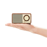 Sangean Wr-7 Series Mini Wood-cabinet Bluetooth Speaker With Fm Tuner (walnut)