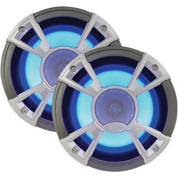 Clarion Cmq Series 6.5" 200-watt Marine Coaxial Speakers With Built-in Blue Led Illumination