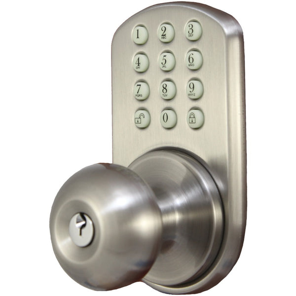 Morning Industry Inc Touchpad Electronic Doorknob (satin Nickel)